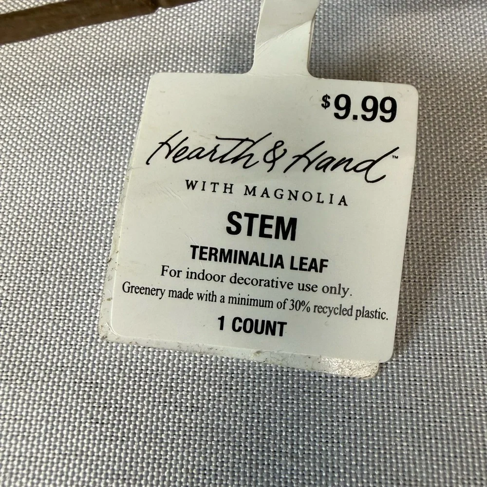 Hearth & Hand W/Magnolia Terminalia Leaf Stem - Qty 2 - NWT
